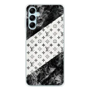 Чохол Стиль Louis Vuitton на Samsung Galaxy M16 (LV на білому)
