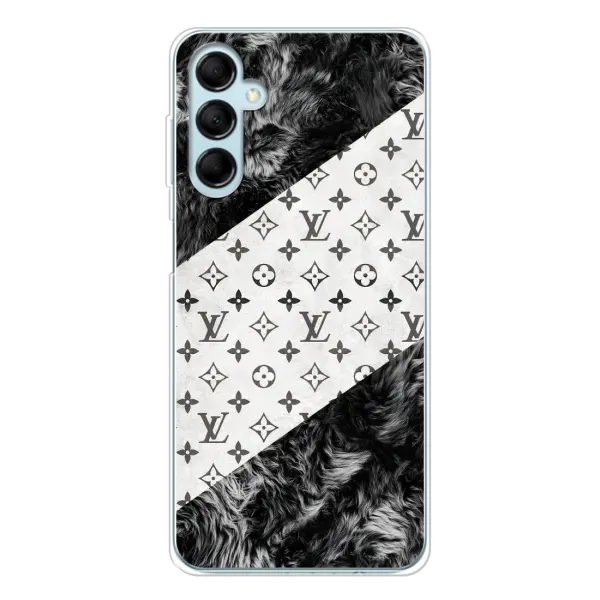 Чехол с рисунком «LV на белом» для Samsung Galaxy M16