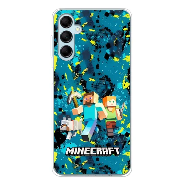 Чехол с рисунком «Майнкрафт» для Samsung Galaxy M16 Чехол с рисунком «Майнкрафт» для Samsung Galaxy M16