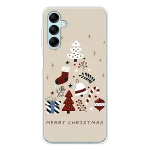 Чехол Санта Клаус для Samsung Galaxy M16 (Merry Christmas)