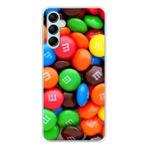 Чехол с изображением вкусной еды для Samsung Galaxy M16 (Разноцветные M&M'S)