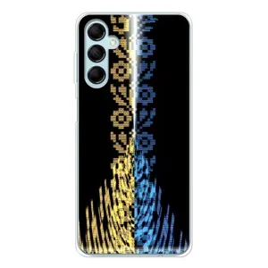 Силиконовый Чехол на Samsung Galaxy M16 (Патриотическая вышиванка)