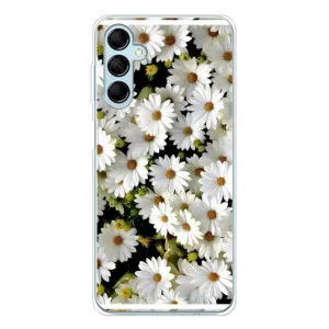Чехол с ромашками на Samsung Galaxy M16 (Рамка в ромашках)
