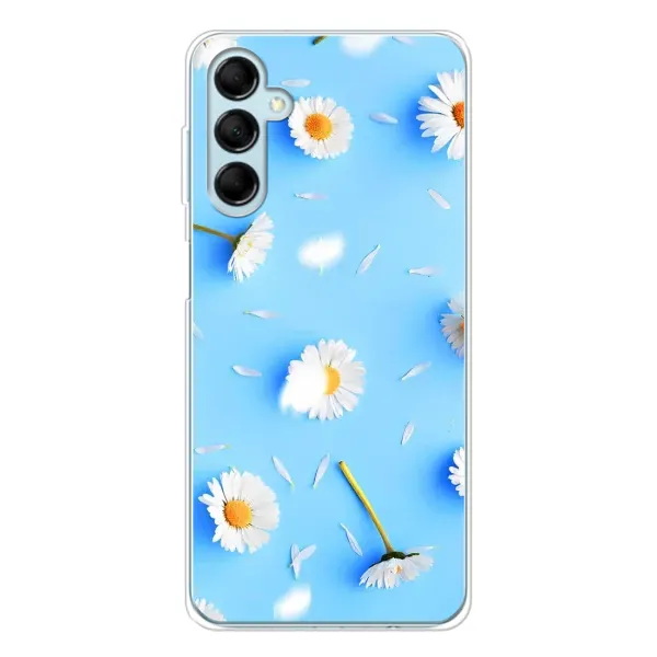 Чехол с рисунком «ромашки на голубом» для Samsung Galaxy M16