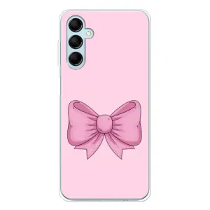 Чехол банты для Samsung Galaxy M16 (Розовый бантик)