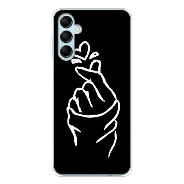 Чехол с рисунком «Сердце на черном» для Samsung Galaxy M16 Чехол с рисунком «Сердце на черном» для Samsung Galaxy M16