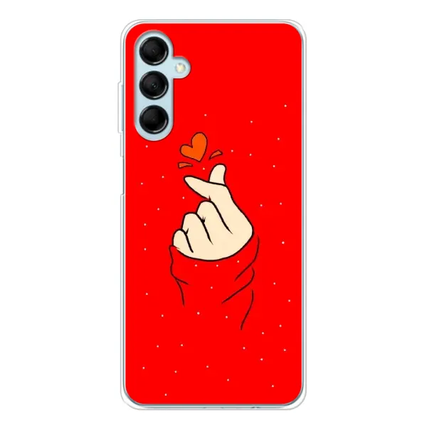Чехол с рисунком «Сердце на красном» для Samsung Galaxy M16 Чехол с рисунком «Сердце на красном» для Samsung Galaxy M16