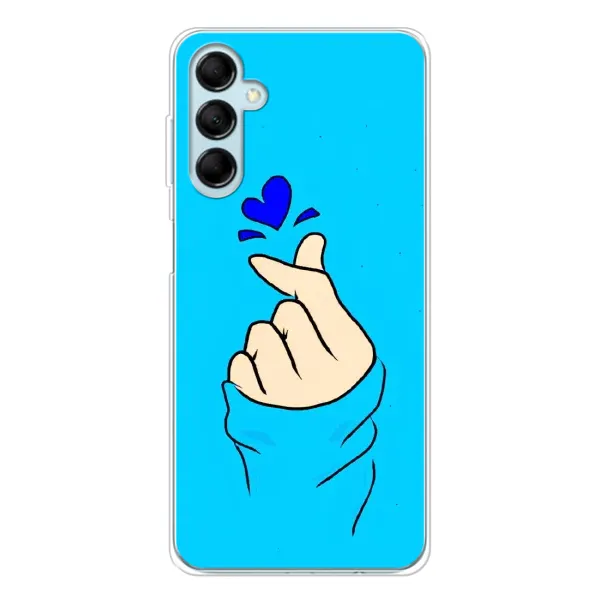 Чехол с рисунком «Сердце на синем» для Samsung Galaxy M16 Чехол с рисунком «Сердце на синем» для Samsung Galaxy M16