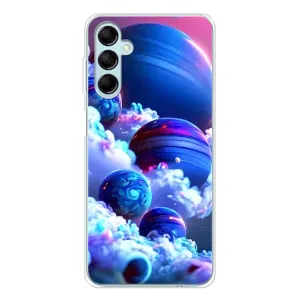 Чехлы КОСМОС для Samsung Galaxy M16 (Синие планеты)