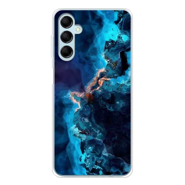 Чехол с рисунком «Синий мрамор» для Samsung Galaxy M16 Чехол с рисунком «Синий мрамор» для Samsung Galaxy M16