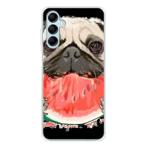 Чехол (ТПУ) Милые собачки для Samsung Galaxy M16 (Смешной Мопс)
