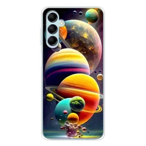 Чехол (ТПУ) с планетами на Samsung Galaxy M16 (Солнечна система)
