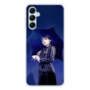 Чехлы с принтом Уэнсдей на Samsung Galaxy M16 (Уэнсдей с зонтом)