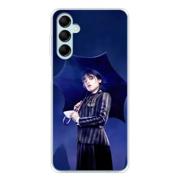 Чехол с рисунком «Уэнсдей с зонтом» для Samsung Galaxy M16 Чехол с рисунком «Уэнсдей с зонтом» для Samsung Galaxy M16