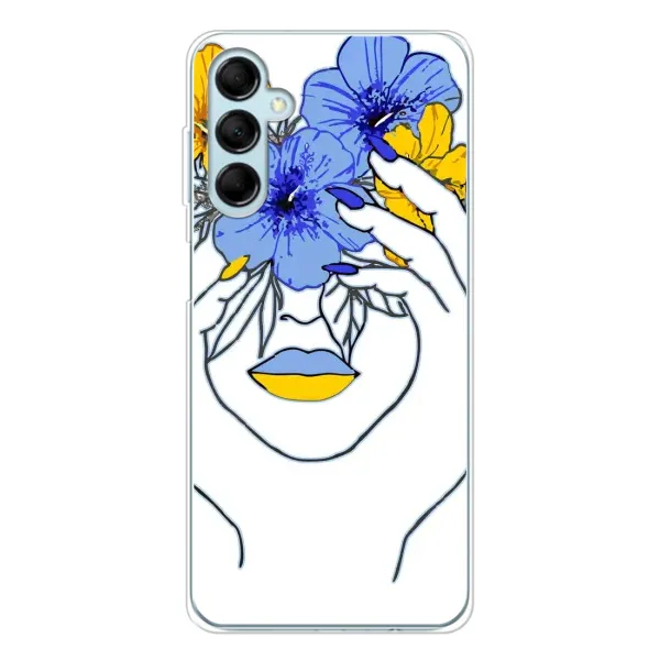 Чехол с рисунком «Украинка на всю голову» для Samsung Galaxy M16 Чехол с рисунком «Украинка на всю голову» для Samsung Galaxy M16