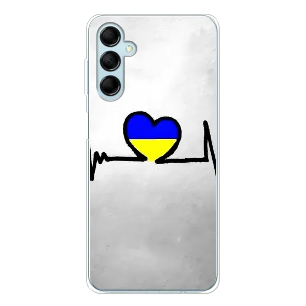 Чехол с рисунком «Украинская кардиограмма» для Samsung Galaxy M16 Чехол с рисунком «Украинская кардиограмма» для Samsung Galaxy M16