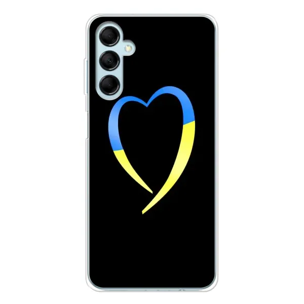 Чехол с рисунком «Украинское сердце» для Samsung Galaxy M16 Чехол с рисунком «Украинское сердце» для Samsung Galaxy M16