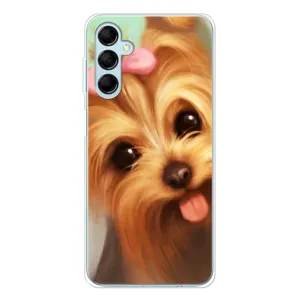 Чехол (ТПУ) Милые собачки для Samsung Galaxy M16 (Йоршенский терьер)