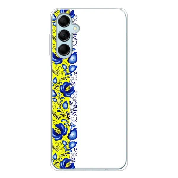 Чохол з малюнком «Жовто-біла вишиванка» для Samsung Galaxy M16 Чохол з малюнком «Жовто-біла вишиванка» для Samsung Galaxy M16