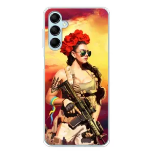 ЗСУ Чехлы (TPU) для Samsung Galaxy M16 (Женщина солдат)