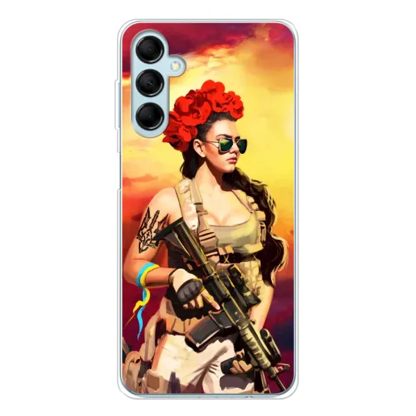 Чехол с рисунком «Женщина солдат» для Samsung Galaxy M16 Чехол с рисунком «Женщина солдат» для Samsung Galaxy M16