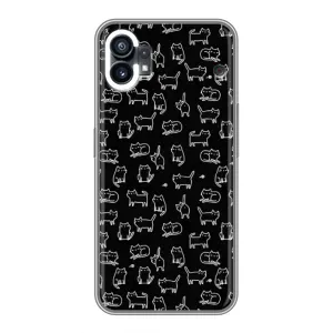Чохол на тематику: Коти для Samsung Galaxy M17e (Котики на чорному)