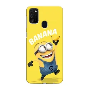 Мультяшный принт на Чехол для Самсунг Галакси М21 (Banana)