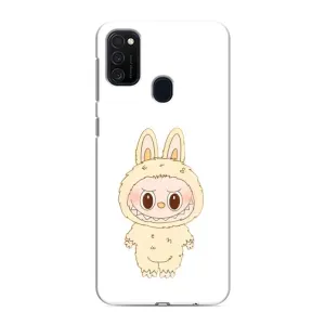 Чехол с принтом Лабубу для Samsung Galaxy M21 (Бежевый Лабубу)