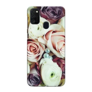 Чехлы с принтом Розочки для Samsung Galaxy M21 (Букет РОЗ)