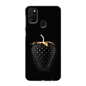 Чохол з зображенням смачної їжі для Samsung Galaxy M21 (Чорна полуниця)