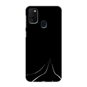 Чохол з картинками на чорному фоні для Samsung Galaxy M21 (Дорога)