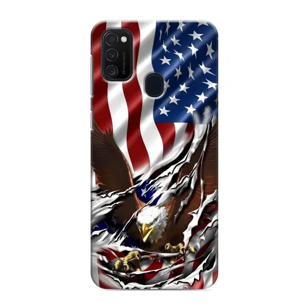 Чехол с рисунком «Флаг USA» для Samsung Galaxy M21 Чехол с рисунком «Флаг USA» для Samsung Galaxy M21
