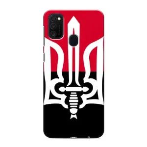 Чехлы УПА (Красно-Чёрный) на Samsung Galaxy M21 (Герб Украины)