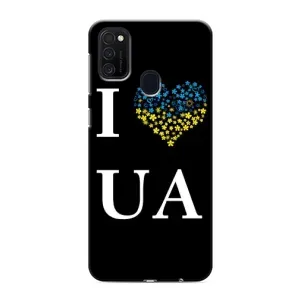 Силиконовый Чехол на Samsung Galaxy M21 (Я-Украина) (I Love UA)