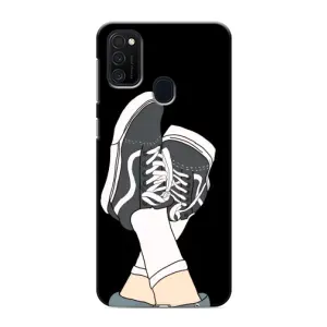 Чехол с Прикольным принтом на Samsung Galaxy M21 (Кеды)