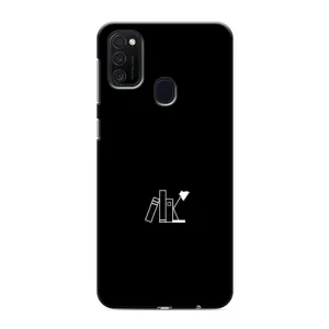 Чохол з картинками на чорному фоні для Samsung Galaxy M21 (Книжки)