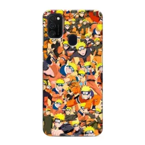 Чехлы с принтом Наруто на Samsung Galaxy M21 (Коллаж Наруто)