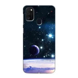 Чехол (ТПУ) с планетами на Samsung Galaxy M21 (Космический вид)