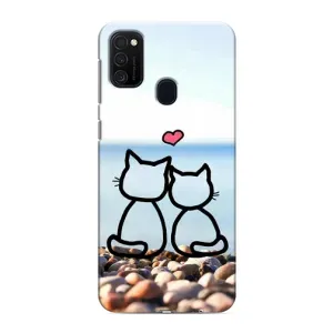 Силиконовые Чехлы Любимому человеку для Samsung Galaxy M21 (Котейки)