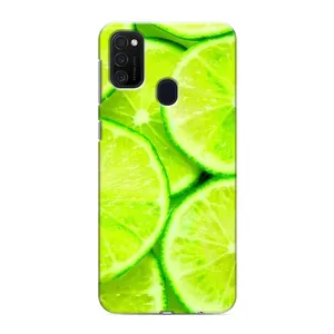 Чохол з зображенням смачної їжі для Samsung Galaxy M21 (Лайм)