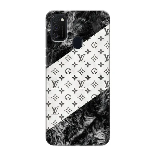 Чехол с рисунком «LV на белом» для Samsung Galaxy M21 Чехол с рисунком «LV на белом» для Samsung Galaxy M21