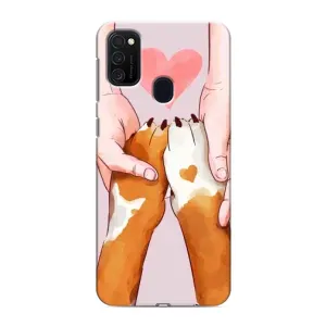 Чохол (ТПУ) Милі песики для Samsung Galaxy M21 (Любов до собак)