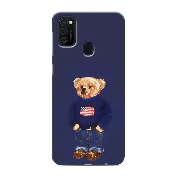 Чехол с рисунком «Мишка USA» для Samsung Galaxy M21 Чехол с рисунком «Мишка USA» для Samsung Galaxy M21