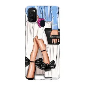 Силиконовый Чехол на Samsung Galaxy M21 с картинкой Стильных Девушек (Мода)