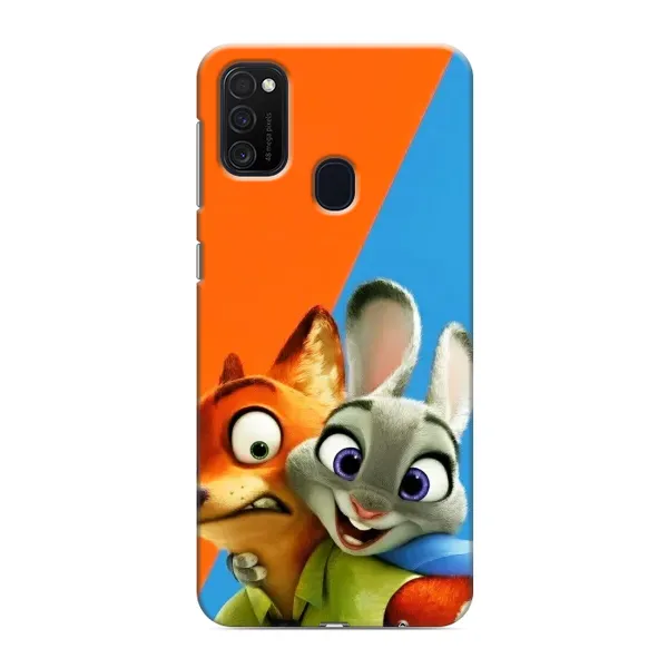 Чехол с рисунком «Ник и Хопс» для Samsung Galaxy M21