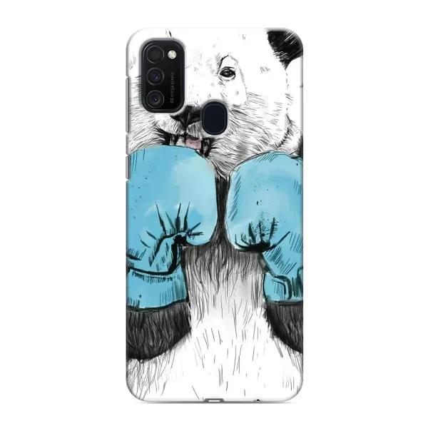 Чехол с рисунком «Панда боксер» для Samsung Galaxy M21