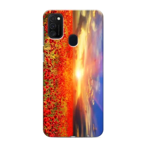 Чехол с рисунком «Поле тюльпанов» для Samsung Galaxy M21