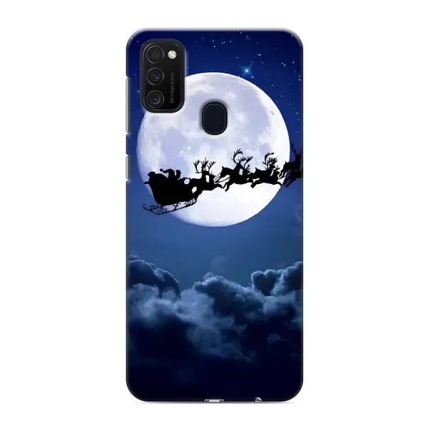 Чехол с рисунком «Санта - луна» для Samsung Galaxy M21