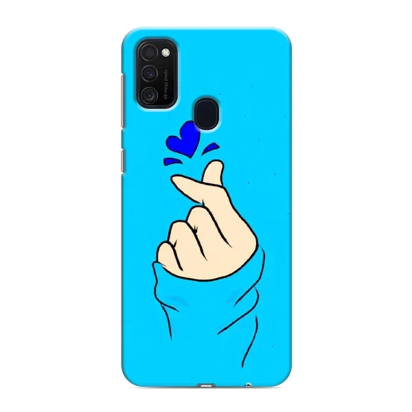 Чехол с рисунком «Сердце на синем» для Samsung Galaxy M21 Чехол с рисунком «Сердце на синем» для Samsung Galaxy M21