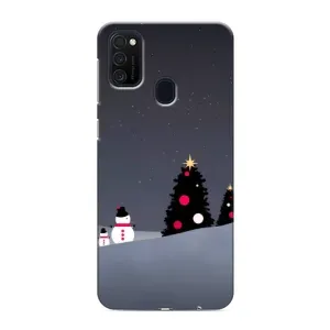 Чехлы на Новый Год Samsung Galaxy M21 (Снеговички)